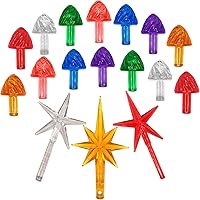 Vista 1 de Bombillas de repuesto para adornos de árbol de Navidad de cerámica, forma de helado, accesorios de clavijas giratorias medianas para proyectos