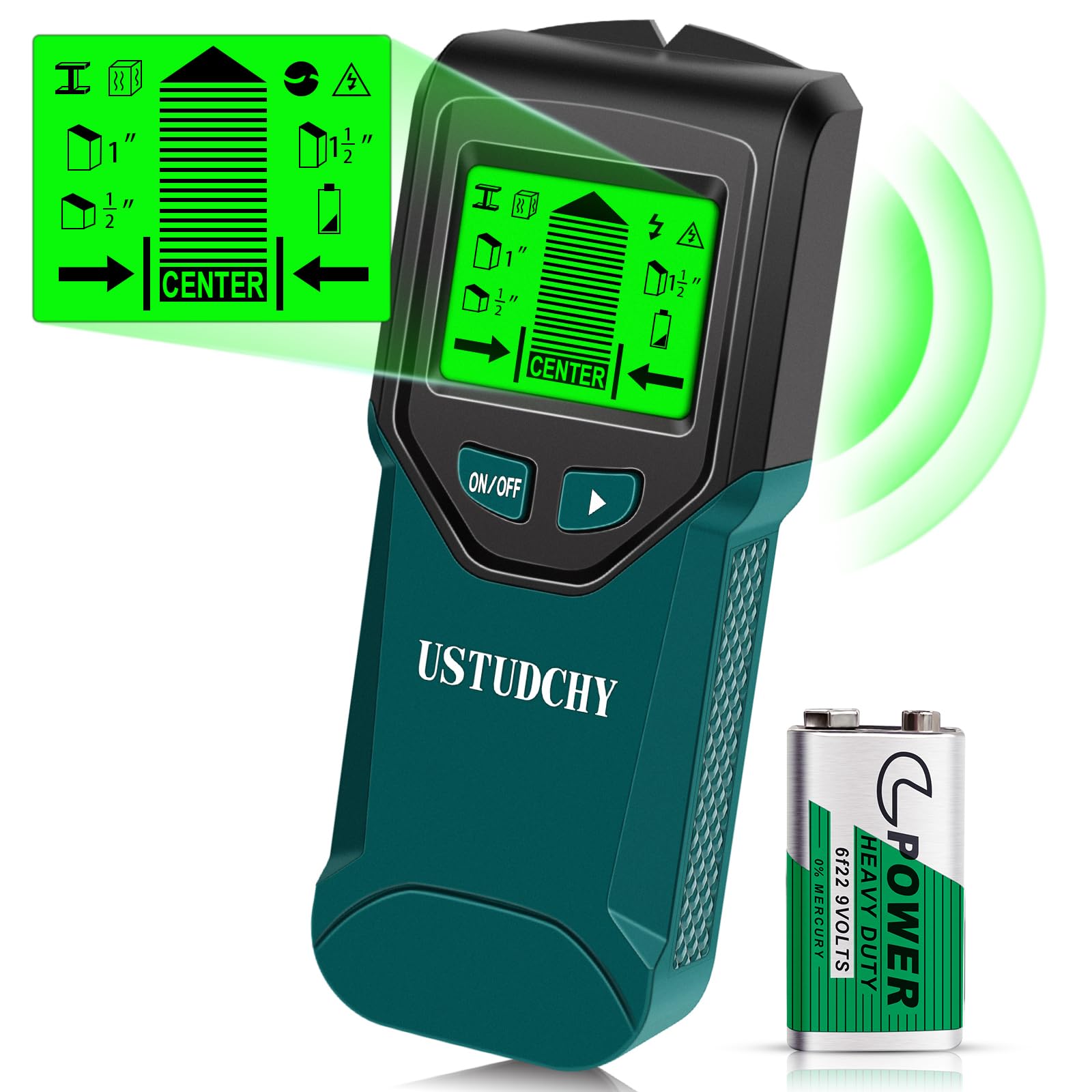 Stud Finder - 5 in 1 Electronic Stud Finder Wall Scanner, Stud Sensor with Digital LCD Display & Intelligent Microprocessor Chip, Beam Finders Wall Detector for Wood AC Wire Metal Studs Joist Pipe