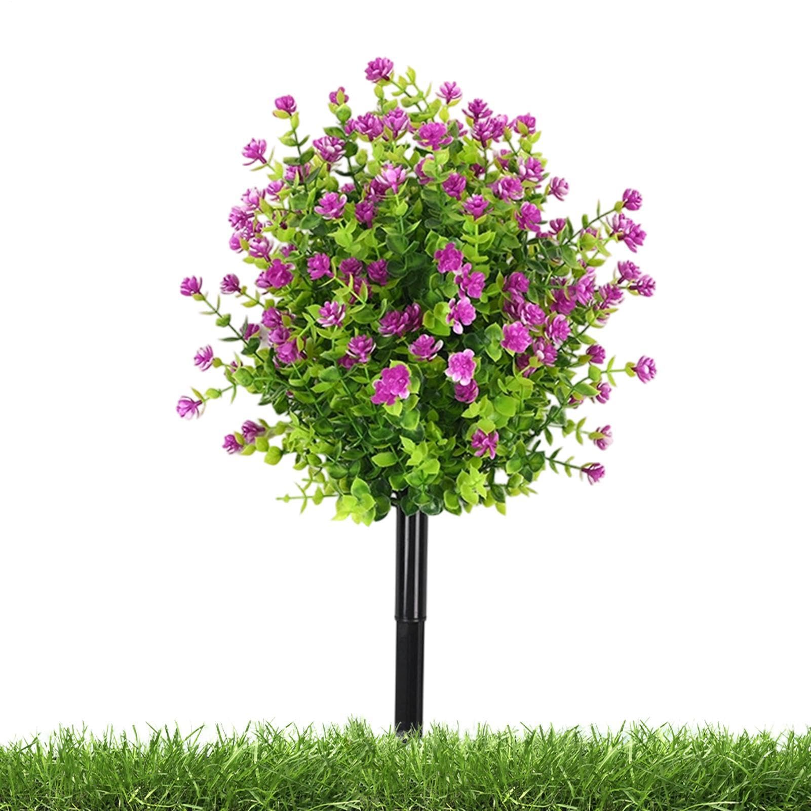 Fleurs d'extérieur résistantes aux UV et décoration réaliste haut de gamme pour cour