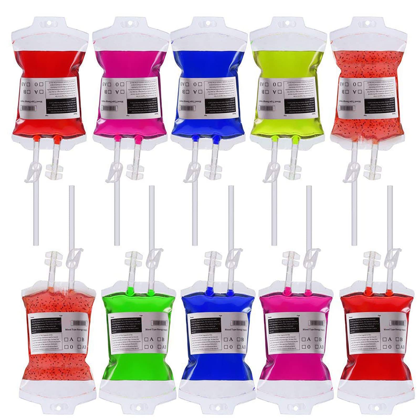 Amazon｜血液バッグプラスチック製 使い捨て 保存バッグ パーティー