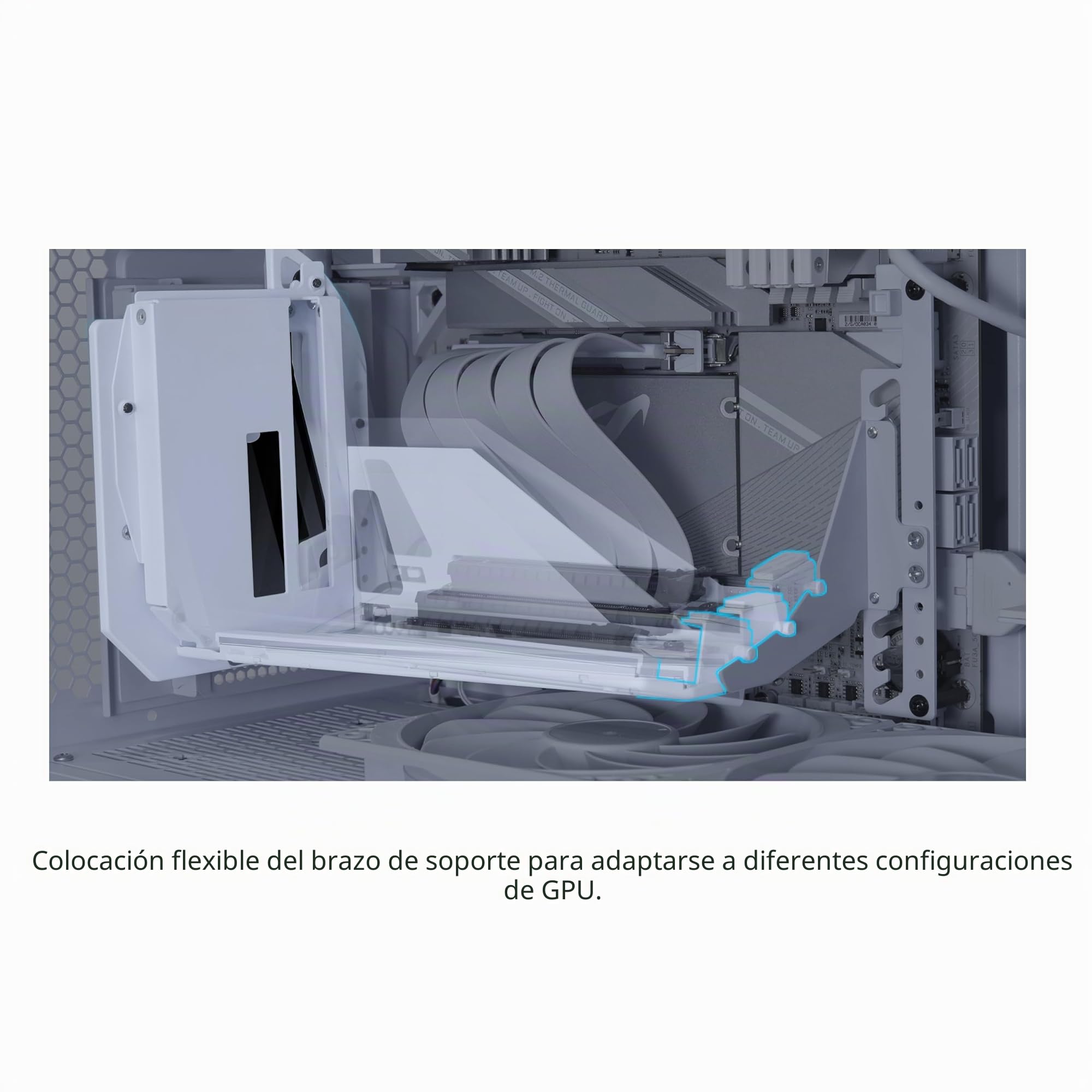 Lian Li ATX PC Case - Kit de GPU Vertical de 4 Ranuras (VG4v4) – Cable Elevador de Primera generación 5 PCI-E 5.0 x 16-200 mm, Compatible con PCIe 3.0/4.0, posición Ajustable, se Adapta a la mayoría | Cable elevador PCI-E 5.0 x 16-200 mm, compatible con P
