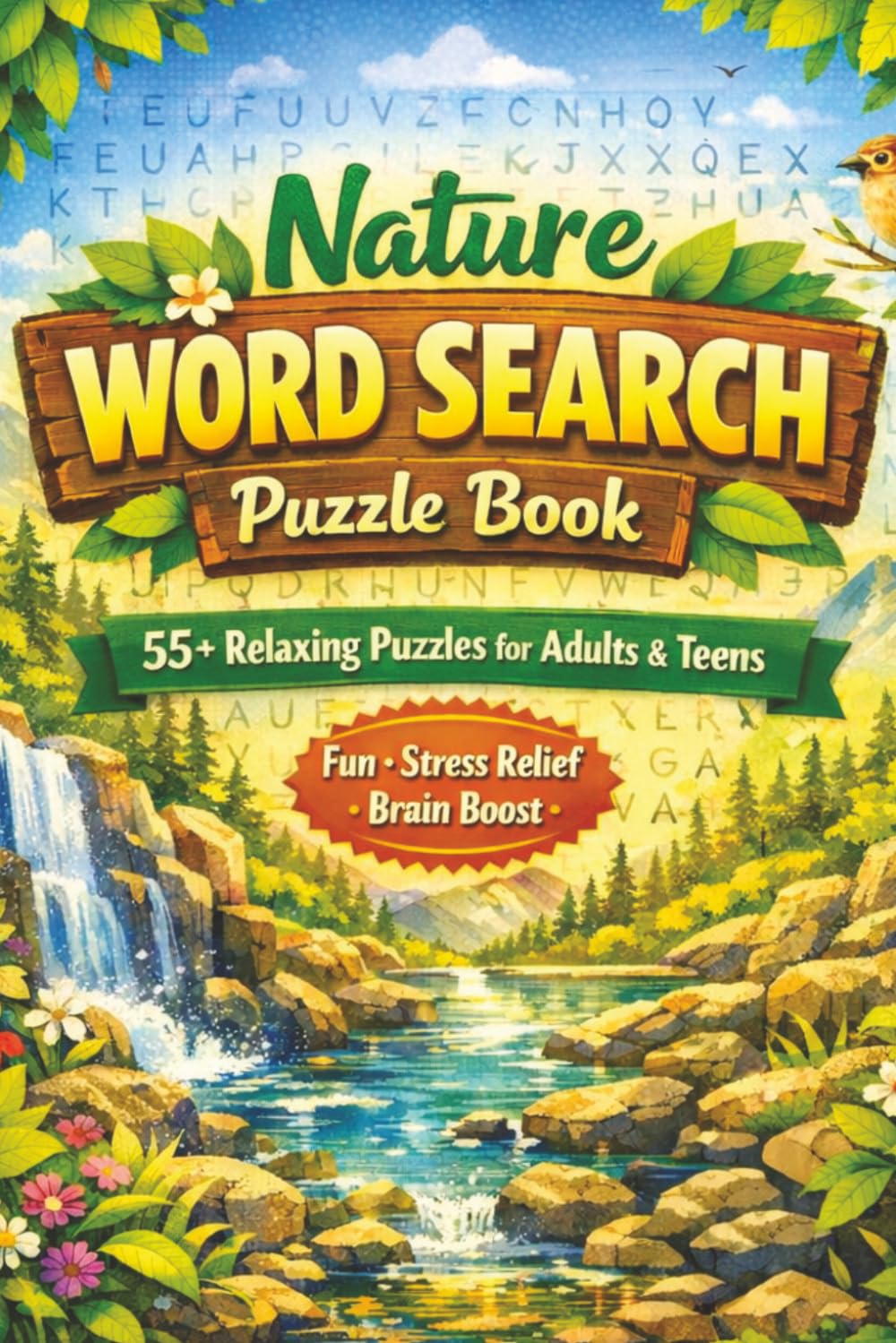 nature word search puzzle: Word Search with Easy to Read Print about Forest, Wildlife, Oceans and more | 6x9 inches 125 Pages| 55+ puzzles... Puzzles for Kids, Adults & Seniors