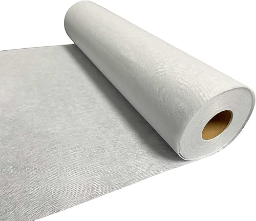 PLANTIONAL Interfaz fusible no tejido no tejido blanco ligero para planchado 16.5 "x 30yd Interfaz no tejida de peso ligero en poliéster interfaz de