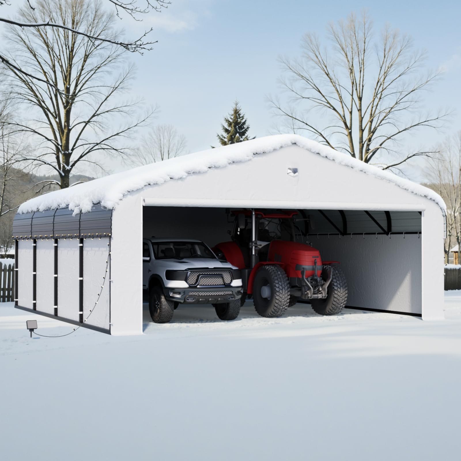 Sannwsg 20x20 Metal Carport