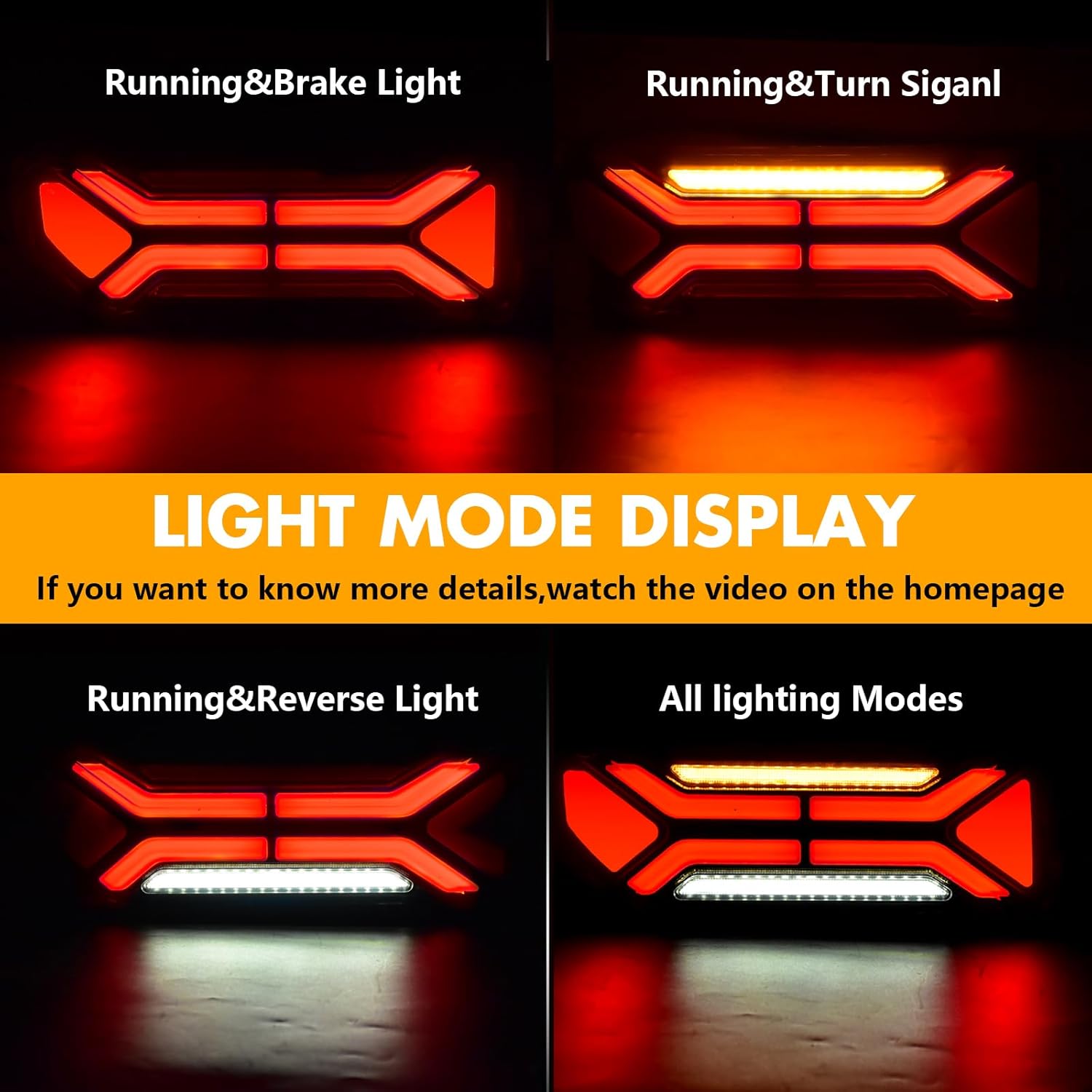 Sequential Full LED Tail Lights for Suzuki Jimny 2019-2024, with Start Up Sequence,Dynamic Turn Signal,Unique Design, Reverse, Brake Light Tail Lamp Rear Lights Assembly Replacement