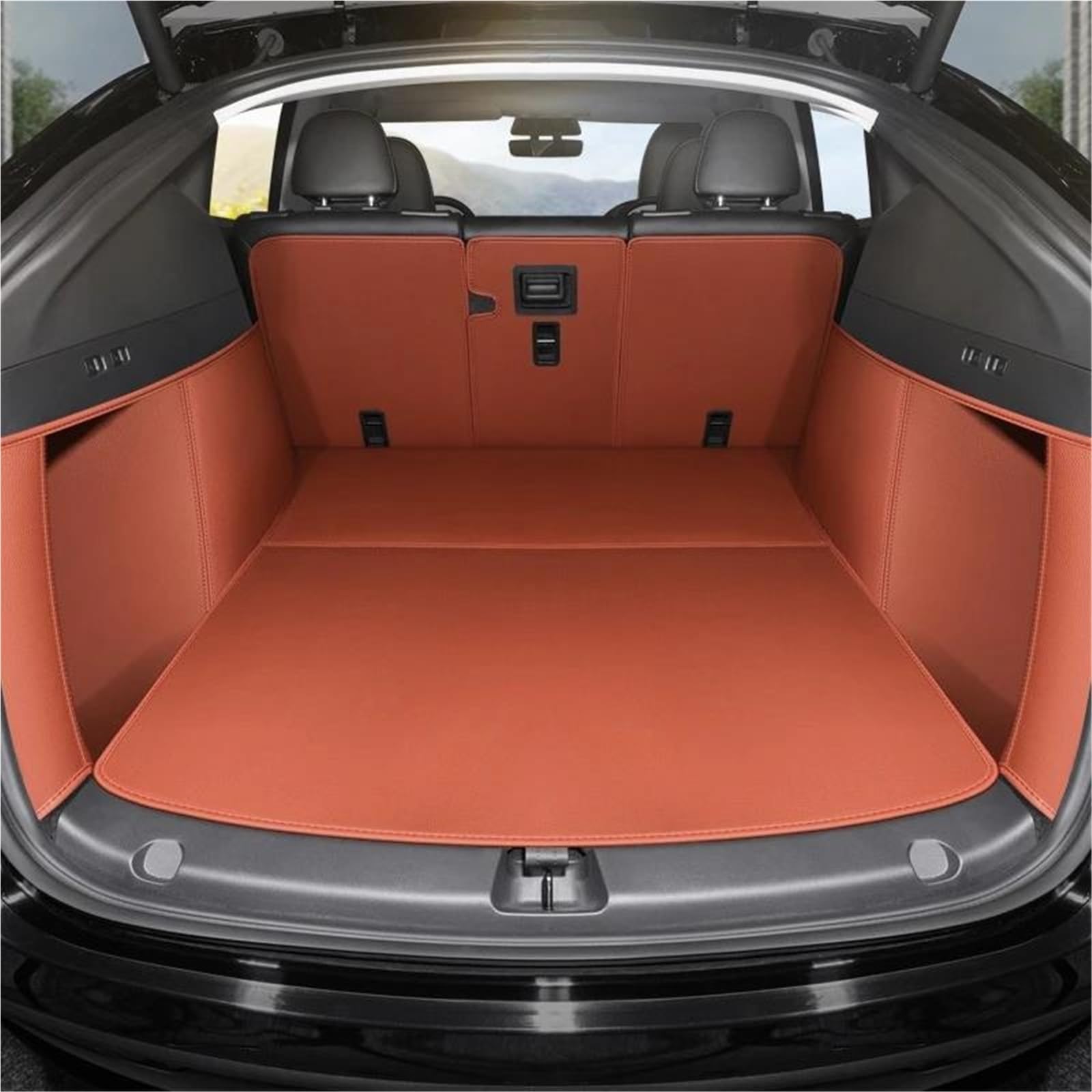 Vasca Custodia Per Baule Per E82 2004-2013 Copertura Completa Tappetini Bagagliaio Di Un'auto Personalizzati Dettagli Interni Cargo Tray Liners Protector Pad(Brown,2005)