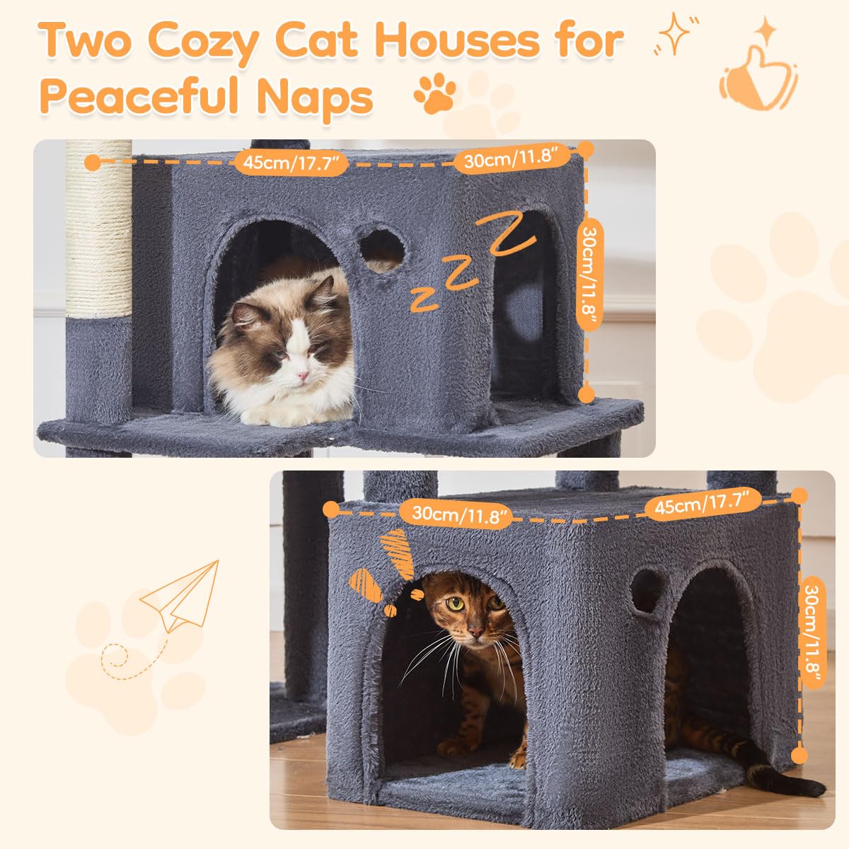 Amazon.com : Taoqimiao Heavy Duty Cat Tree for Large Cats