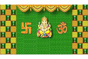 SATVIK Indian Backdrop for Pooja Décor