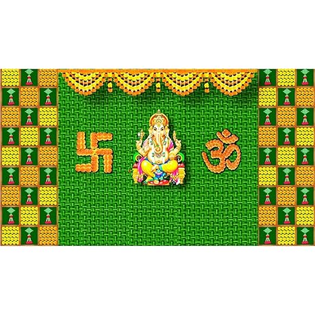 SATVIK Indian Backdrop for Pooja Décor