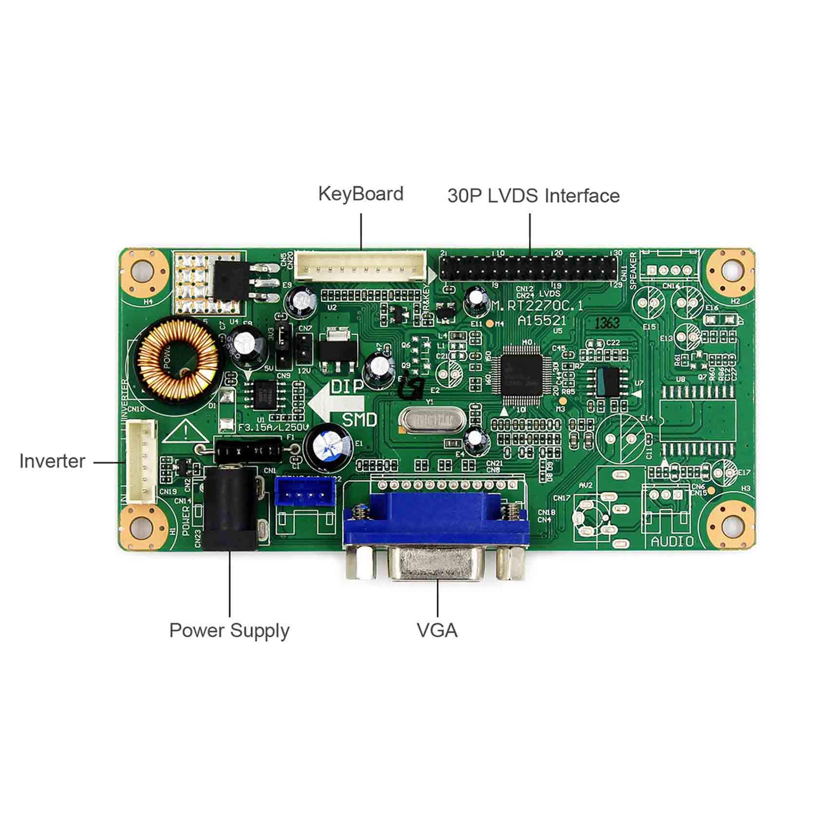 Kit Scheda Controller VGA + Schermo LCD 12.1" LQ121S1LG75 800x600
