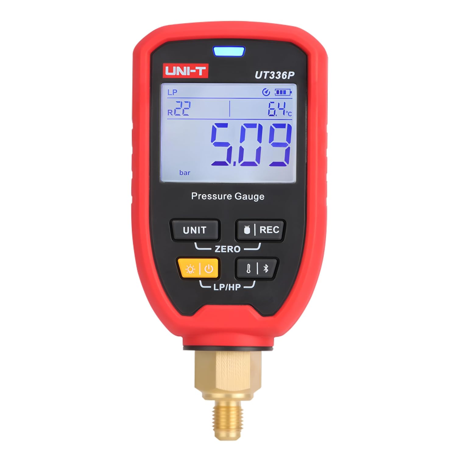 UNI-T Uni-Trend UT336P Wireless Pressure Gauge Accurately Measures System Pressure and Features Offline Data Logging