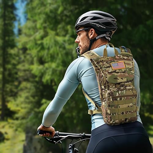 Miniatura 9 de VEVOR Hydration Backpack, Insulated Hydration Pack Backpack with Water Bladder, Hiking Water Backpack with Storage for Men Women, Hydro Water