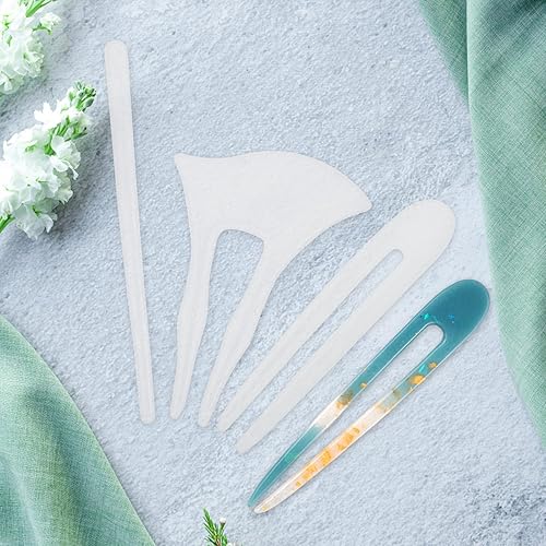 Miniatura 9 de Molde de resina de silicona para horquilla, 3 piezas, moldes de silicona para el cabello, horquilla de pelo para bricolaje, molde de resina epoxi,