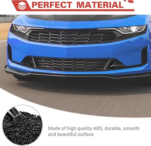 Miniatura 4 de Cubiertas para parrilla delantera, insertos de rejilla central, compatible con Chevrolet Camaro 2019, 2020, 2021, 2022, 2023.