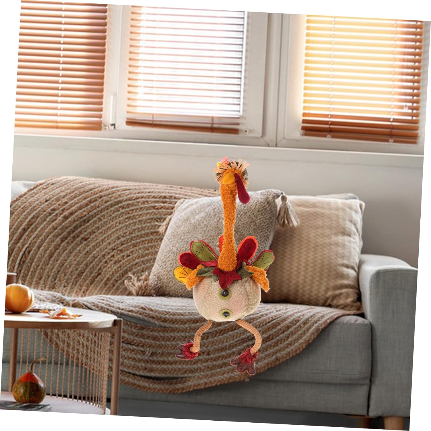 Cabilock Thanksgiving Turkey Gnome Decoration Charming Fall Table Decor for Unique Turkey Figurine for Cozy Holiday Atmosphere