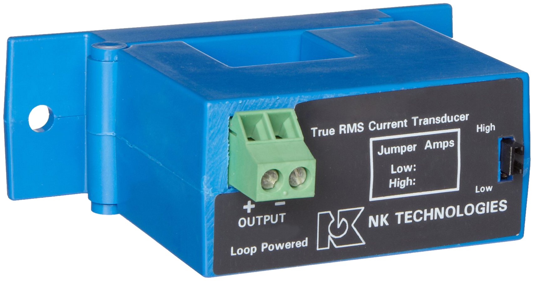 NK Technologies ATR2-420-24L-SP RMS Current Transducer, Split-core, 4-20mA Output Range, 0-100, 0-150, & 0-200A Input Range, 12-40VDC Power Supply