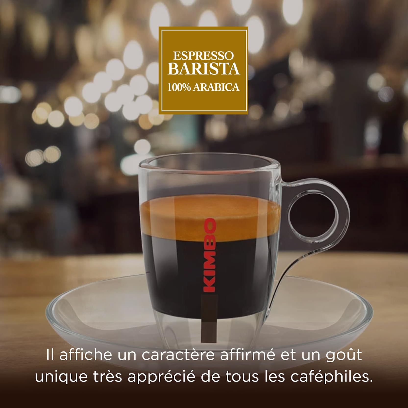 KIMBO - Café Espresso Barista - Café Grain 100% Arabica - Café Italien Authentique - Intensité 9 / Medium Roast - Lot de 6 Paquets de 1 kg