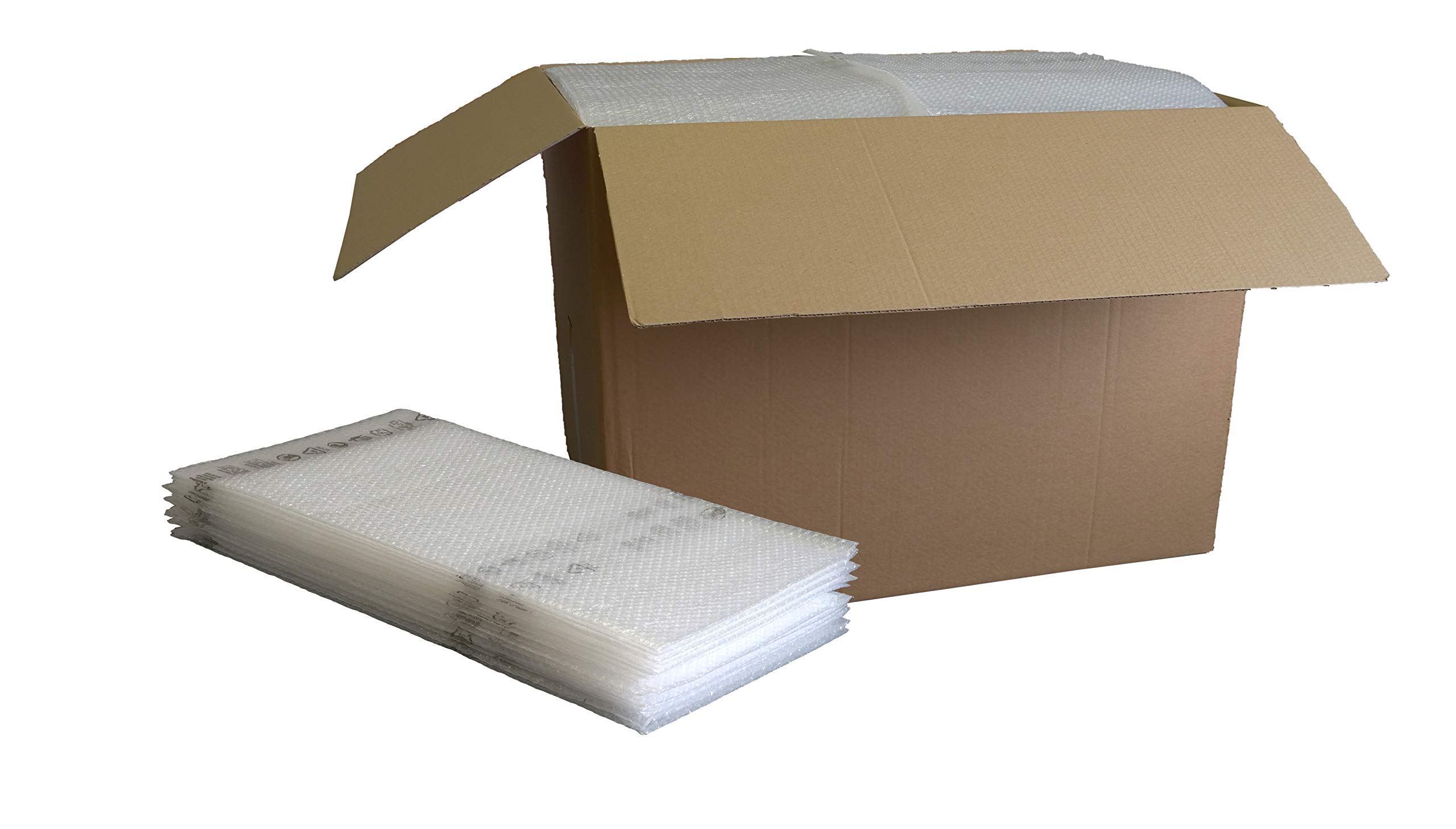 Padana Imballaggi - Buste in pe a bolle d'aria (cm 40x58+5 di patella, 80 pz)