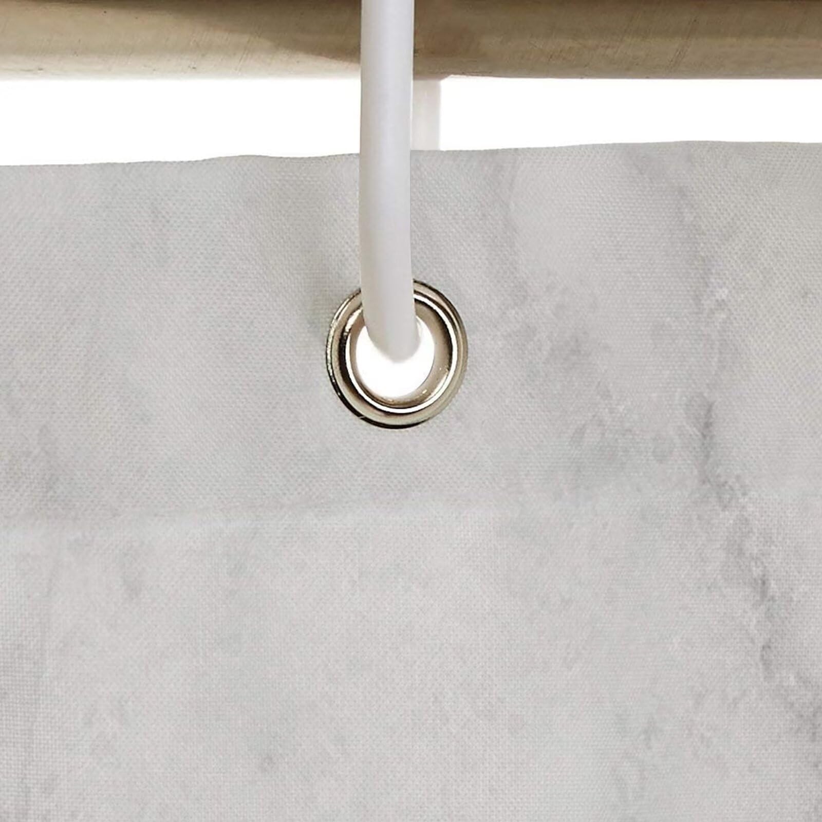Gris Rideau Douche 180x210cm Rideau de Douche Texture Shower Curtain – Impression Polyester Tissu – avec 12 Crochets – Tissu Lavable en Machine – Imperméable – pour Salle de Bain – Hôtel D#372