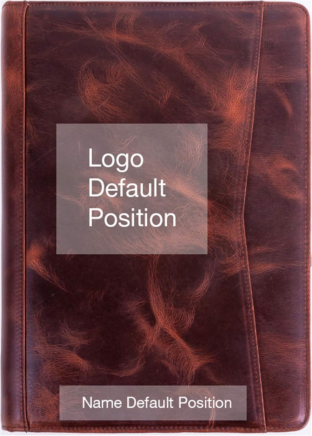 Genuine Leather Business Portfolio Padfolio Folder with Zipper for Men, Men's Leather Padfolio Folder for 13" Laptop, Business Portfolio for Letter Size Notepad, Graduation Gift，Oil Wax