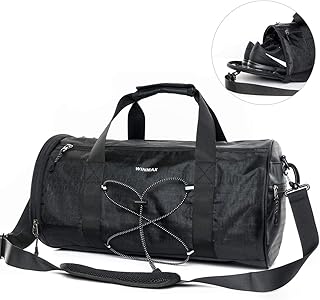 Borsone sportivo da palestra, con scomparto per scarpe, impermeabile, da viaggio, grande borsa sportiva per il fine settimana, per uomo e donna, 28 l