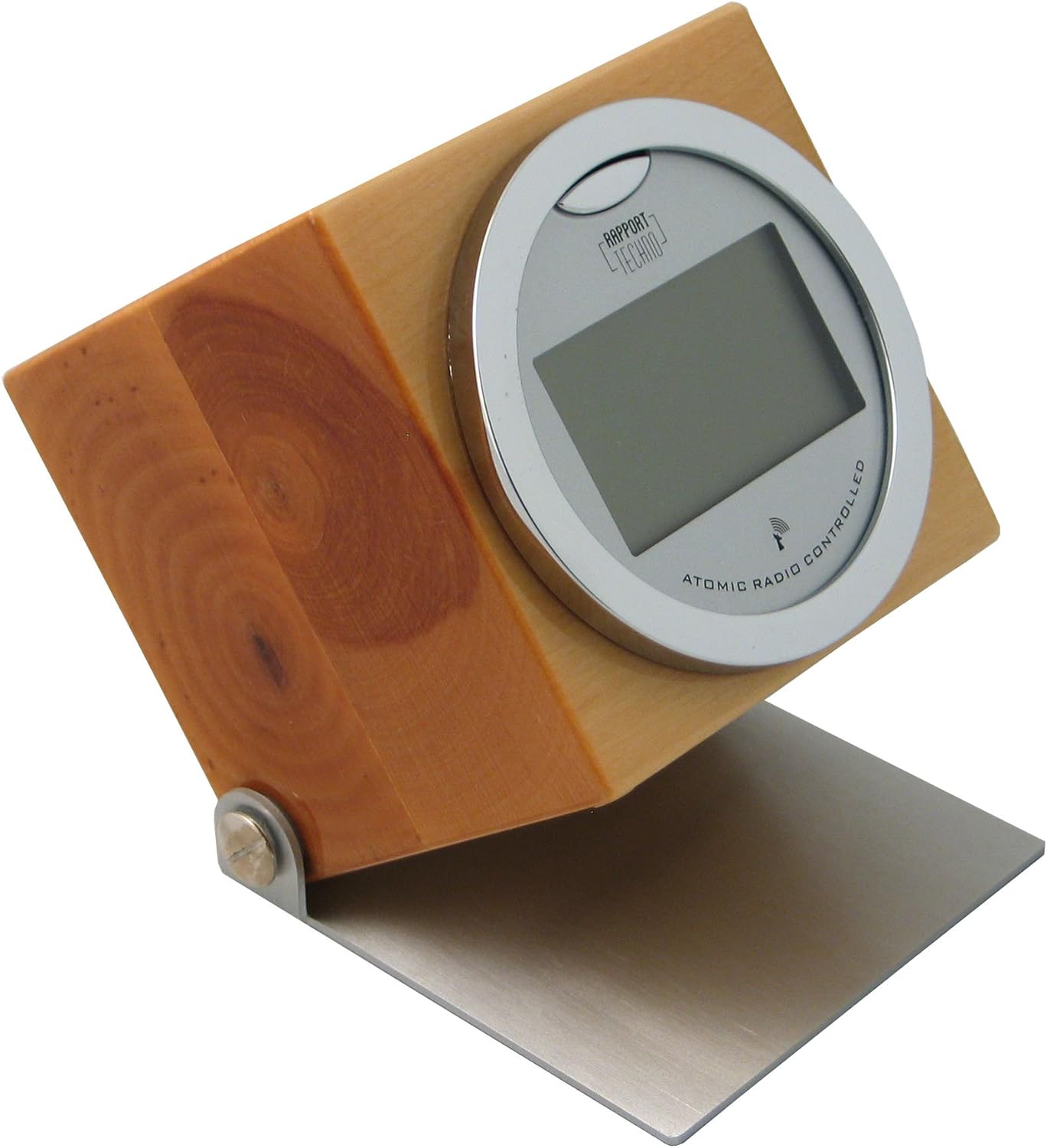 Cherrywood Cube Radio Controlled Desk Clock Amazon.co.uk Home & Kitchen