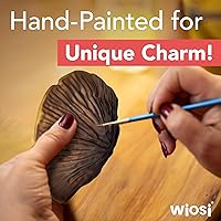 Vista 4 de Wiosi Estantes flotantes de 5 piezas con forma de hongo de pavo para decorar la pared Estantes para pared de habitación Estantes flotantes