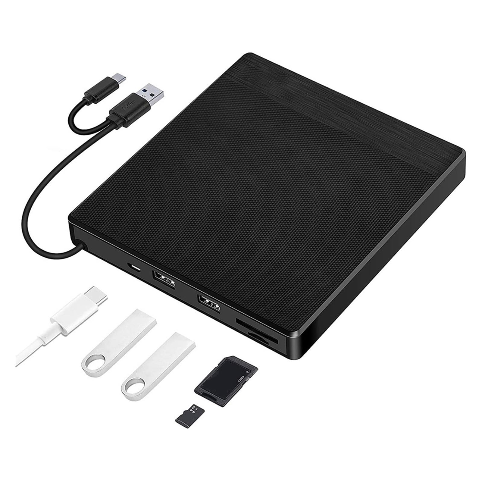 Zewnętrzny Napęd Optyczny CD DVD RW USB 3.0C Nagrywarka Super Drive Laptop OszczęDność Miejsca(DVDRW)