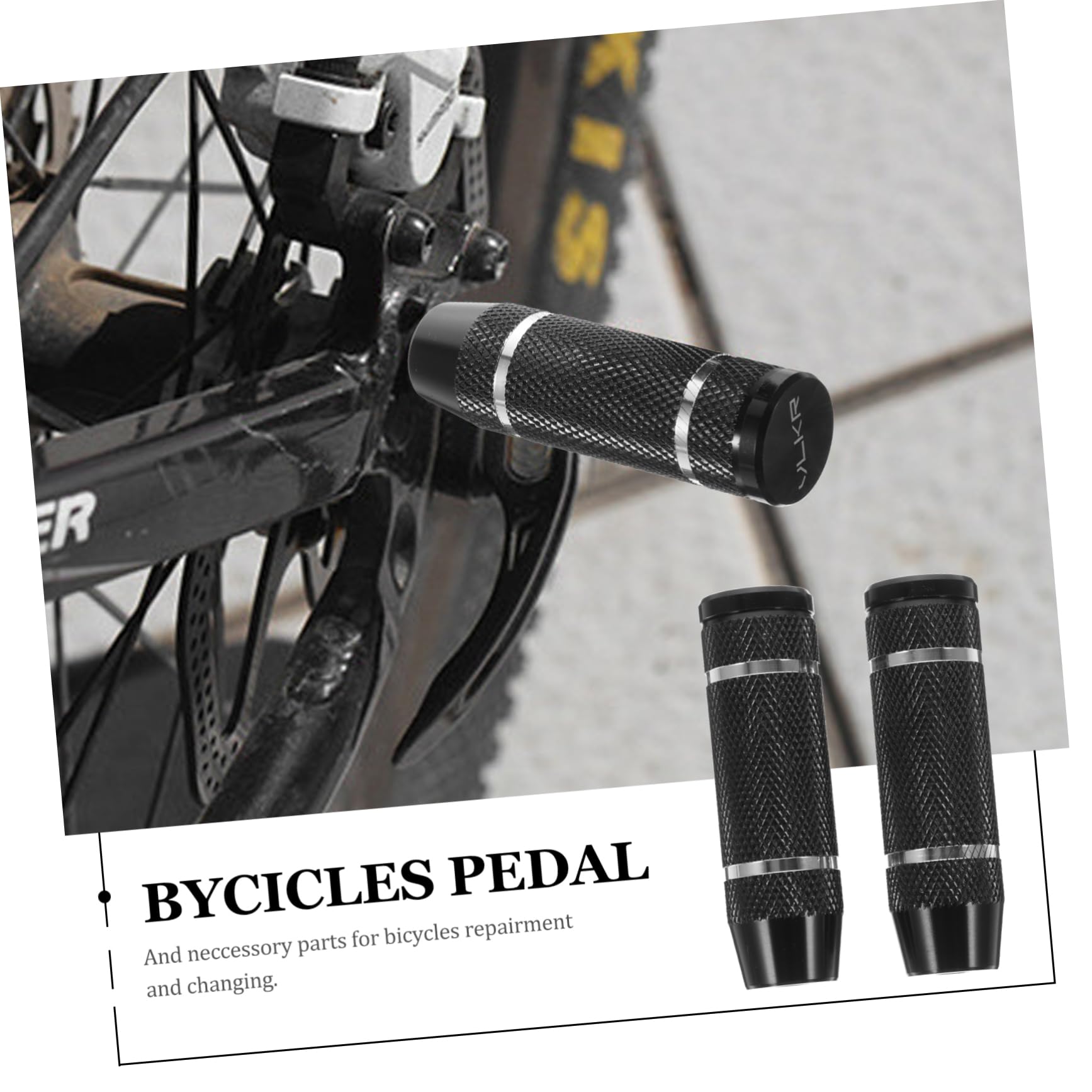 Gogogmee Bike Accessory Set 2pcs Stainless Steel Pedals for Mountain Regular Bicycles