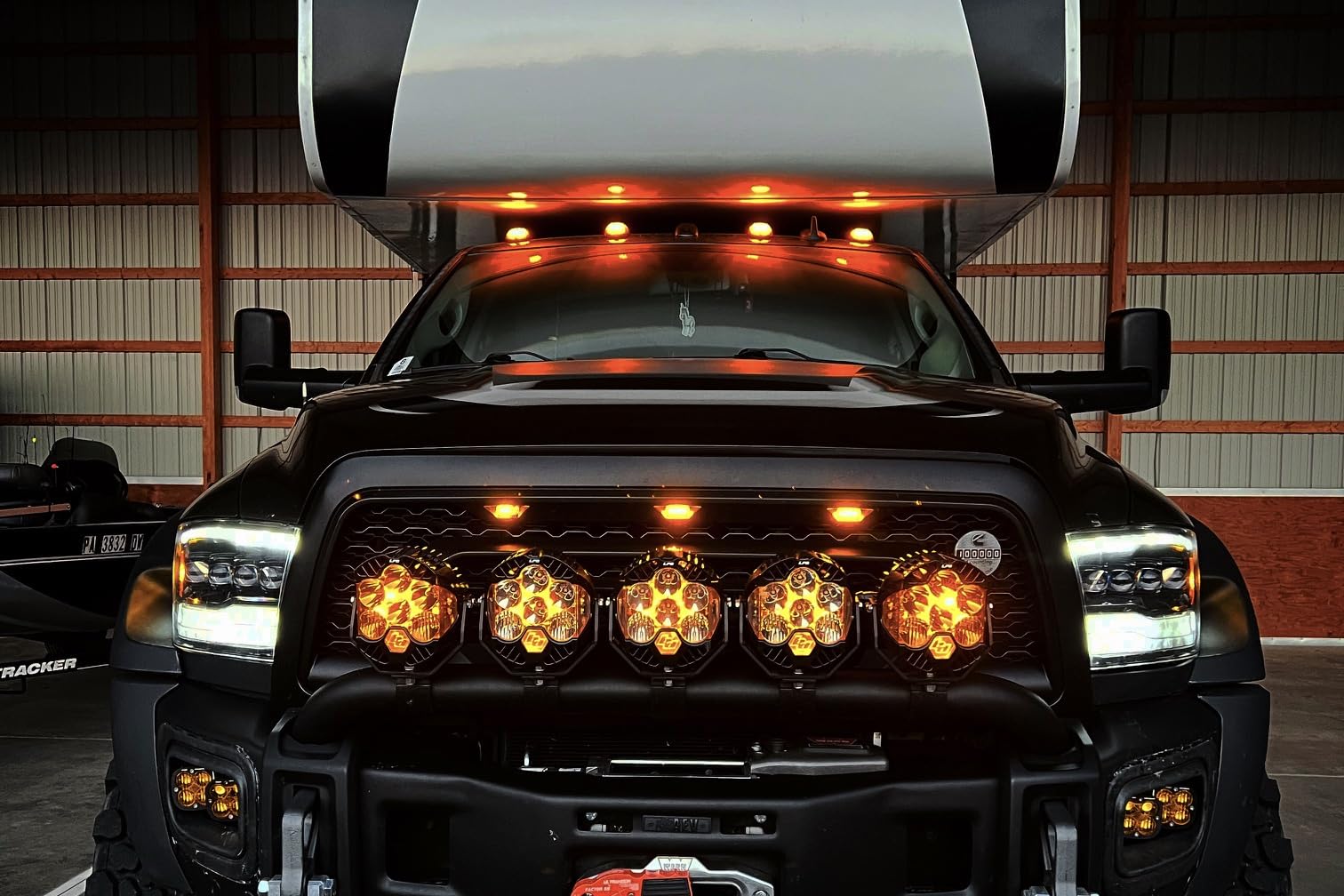 Willpower 1PCS Phare de Travail LED lumière blanche, 7 pouce 75W Phare led 12v pour Voiture 4x4 Camion Tracteur SUV Bateau