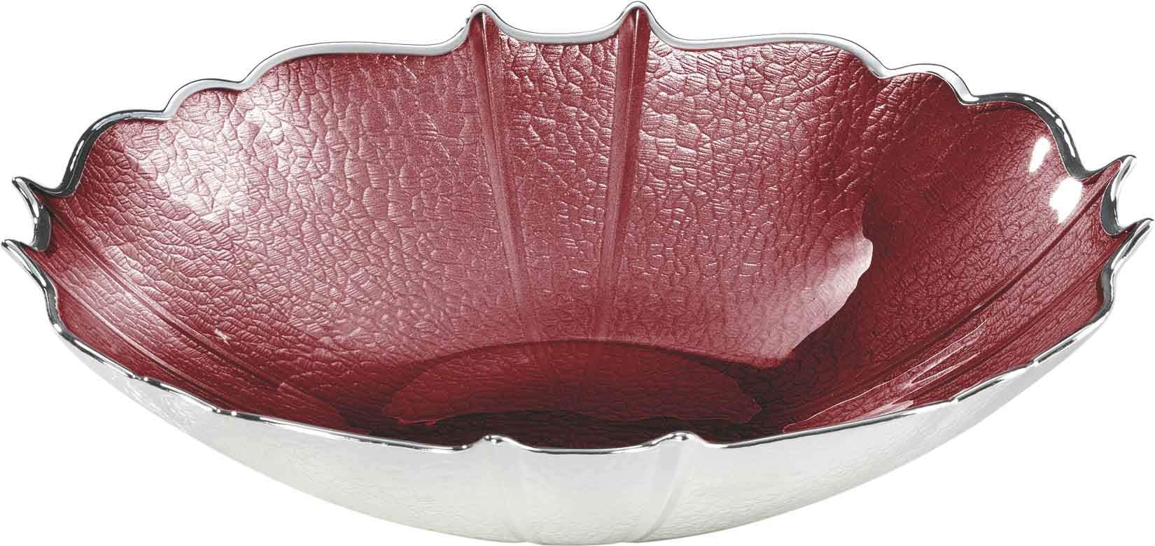 Argenesi 2019 - Glass bowl SETTECENTO 21CM H.6CM - Red - Silver Code: 1.753935