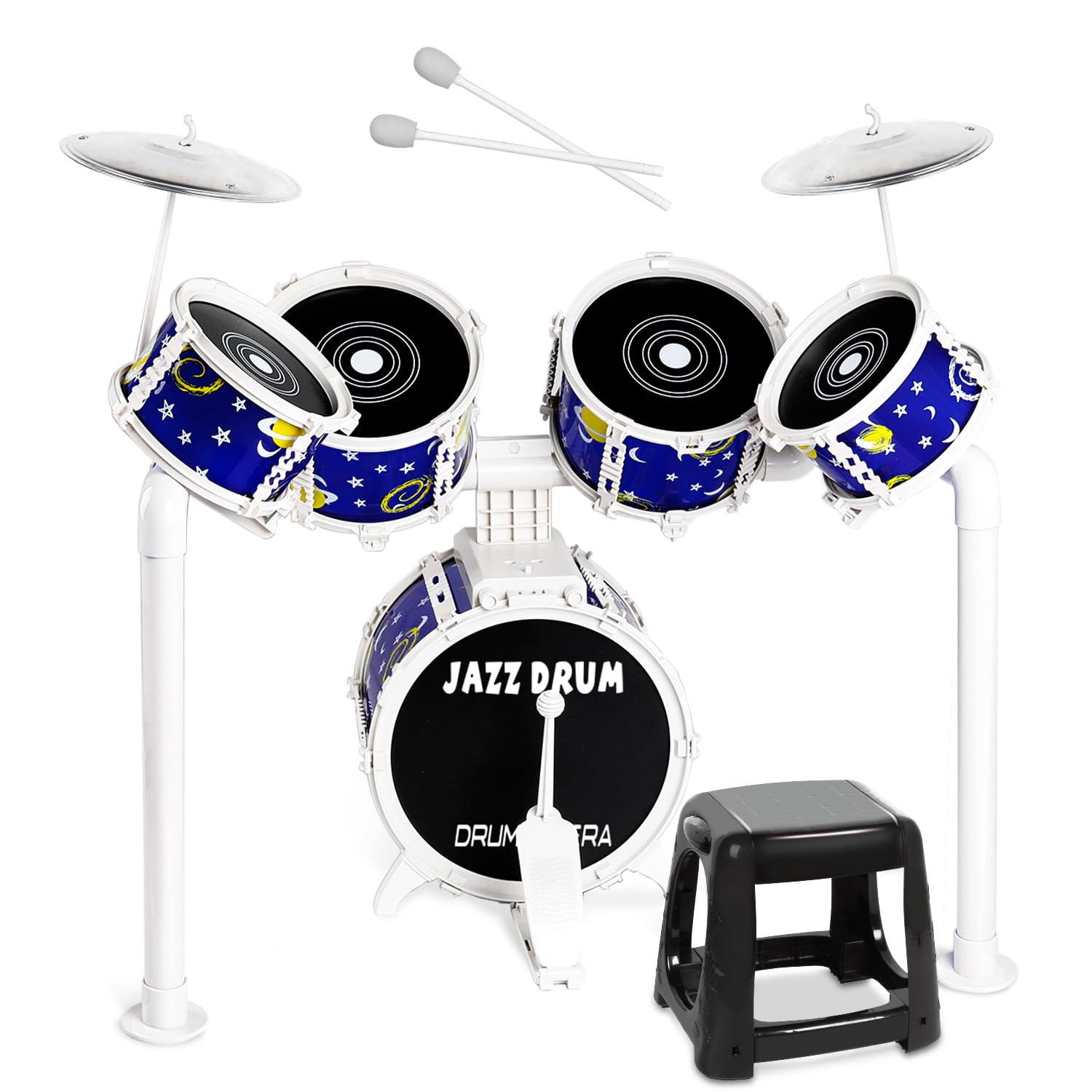 Batería para niños, batería de Juguete Verdantree, batería Infantil, 5 Instrumentos Musicales de percusión, Juguetes para niños y niñas de 3, 4 y 5 años, Regalos para Edades de 3 a 5 años