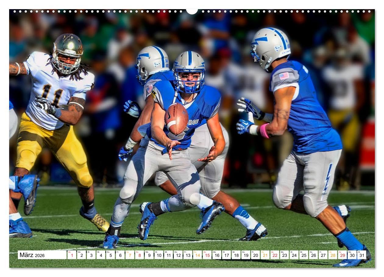 American Football - mein Sport (Wandkalender 2026 DIN A2 quer), CALVENDO Monatskalender: American Football, faszinierender Teamsport. (CALVENDO Sport)