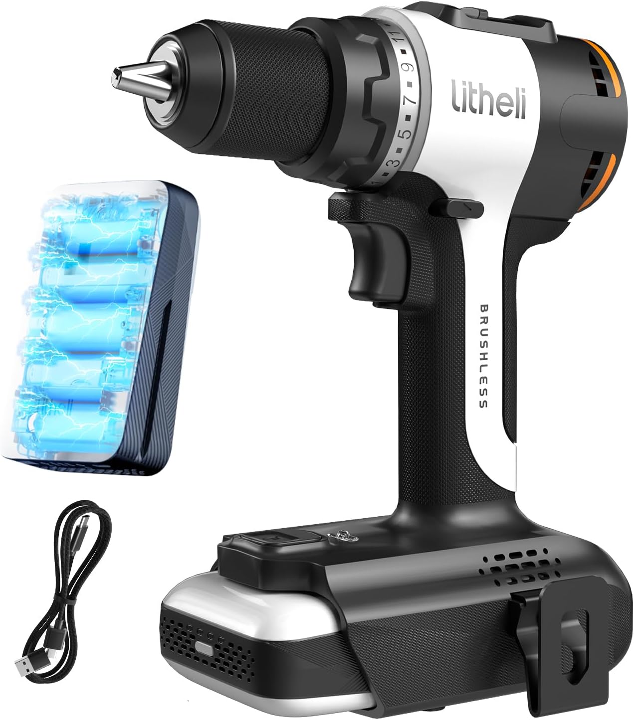 ACDelco ARD12119P Akku-Bohrschrauber 12V – 2 Geschwindigkeiten, 673,1 Cm Drehmoment, 2 Akkus