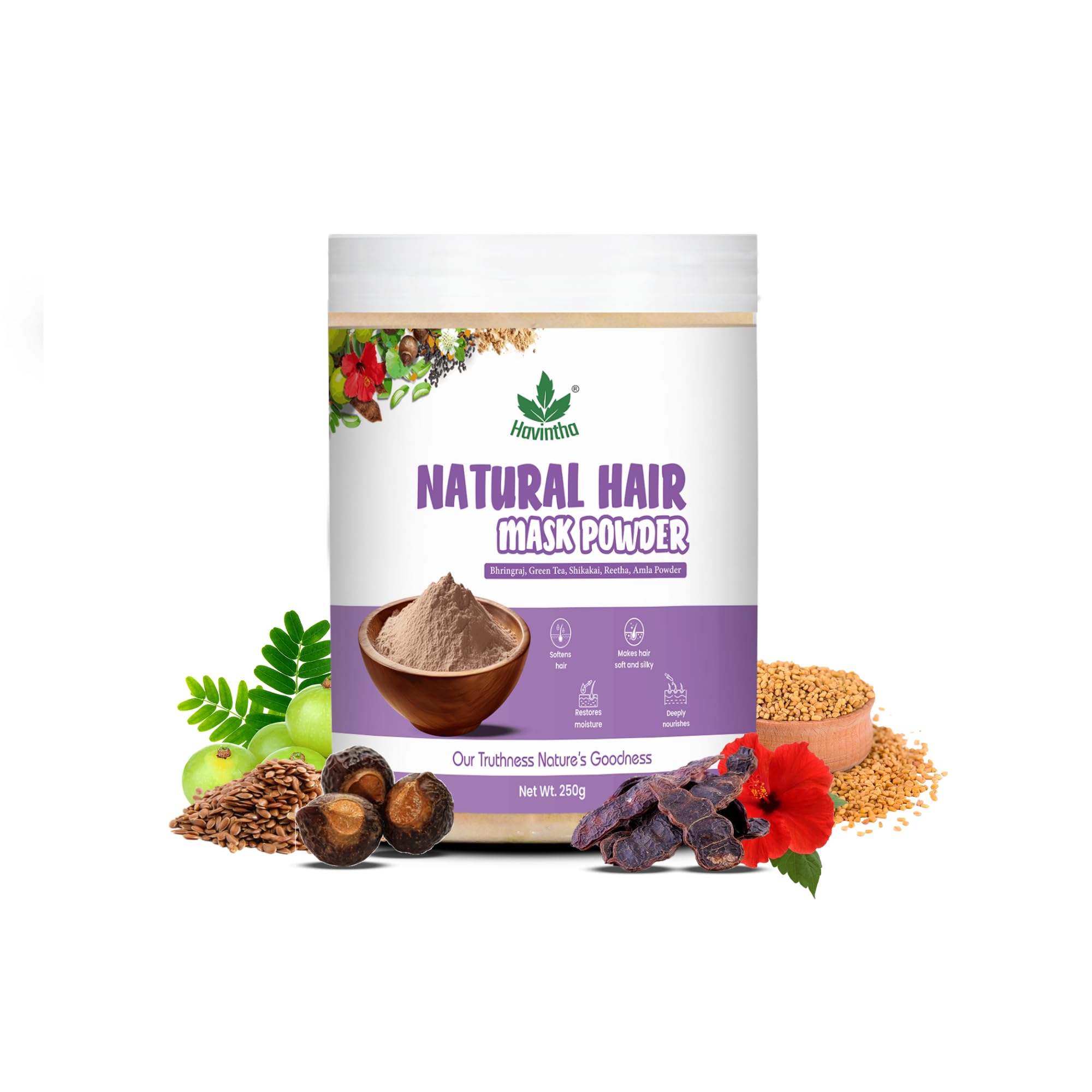 Havintha hair mask for hair fall growth split ends luster shining nourishment 250 grams