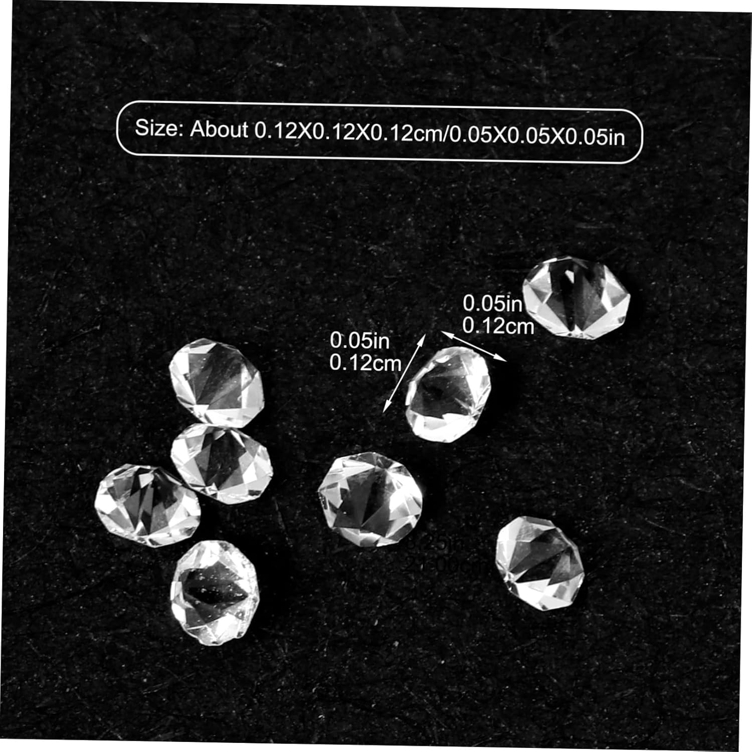 BESTYASH 25sets Rhinestone Nail Art Decors Manicure Ornaments of -Cut Glass Rhinestones for Creative Nail Designs