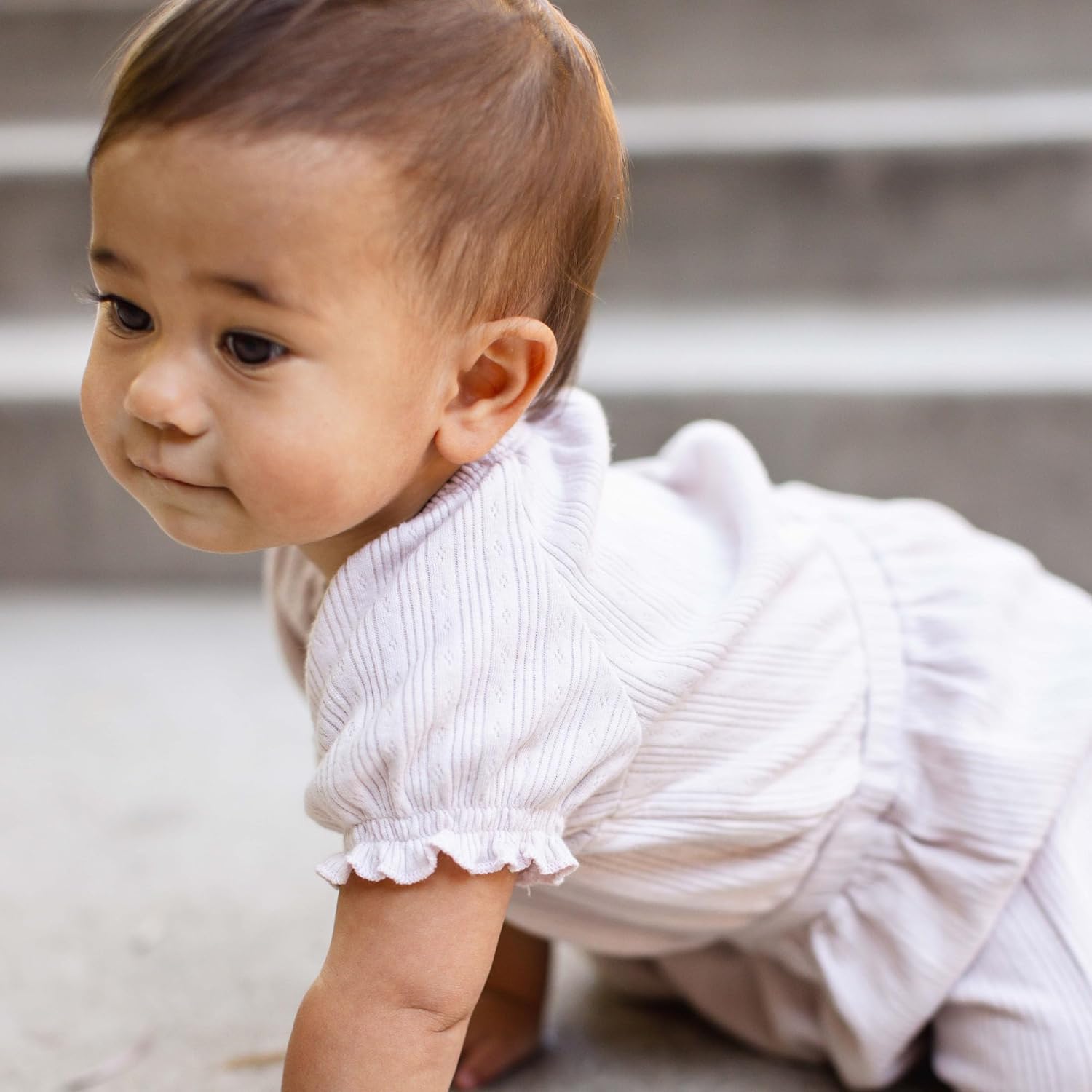 Burt's Bees Baby Baby Girls' Jumpsuit, 100% Organic Cotton One-piece Sleeveless Outfit Coverall