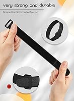 Vista 5 de Paquete de 24 correas de gancho y bucle, correas de cable de sujeción reutilizables, multiusos, organizador de cables, correas de seguridad