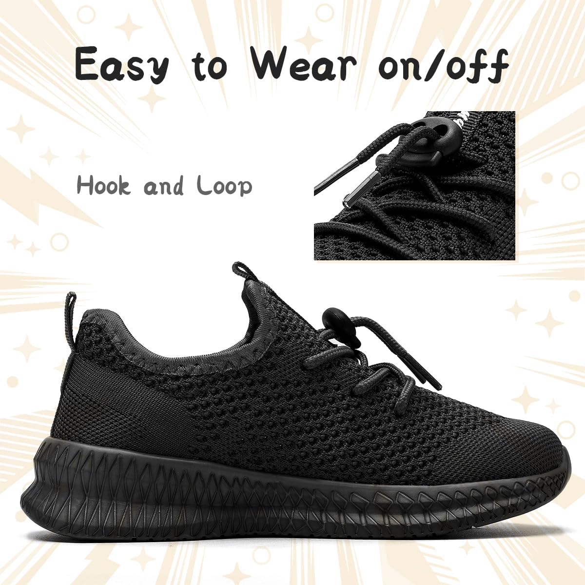 Boy Girls Shoes Little Kid Simple Closure Lightweight Tennis Sneaker Toddler Breather Running Shoes