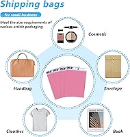 Vista 7 de Sobre de polietileno de agradecimiento 6x9 pulgadas 100 piezas, bolsas de envío impermeables y resistentes al desgarro para ropa, bolsas de correo
