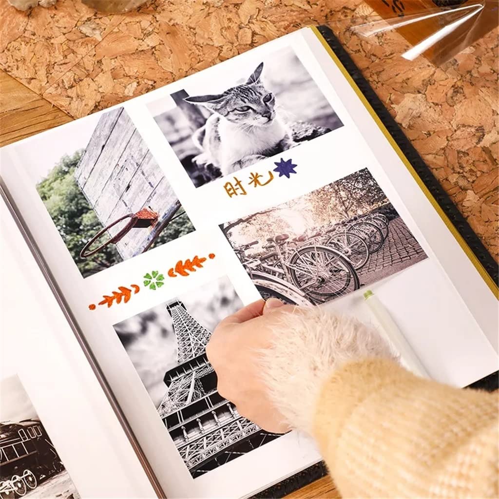 Zrób to sam ręcznie robiony samoprzylepny album fotograficzny rodzinny pamiątkowy album na zdjęcia rekord wzrostu album fotograficzny