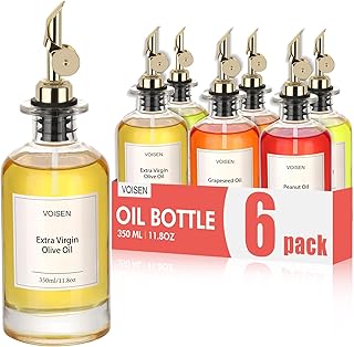 12 Healthy Mushroom Recipes for Simple Savory Dishes 109 VOISEN Olive Oil Dispenser Bottle for Kitchen, Glass Oil Bottle Set of 6...