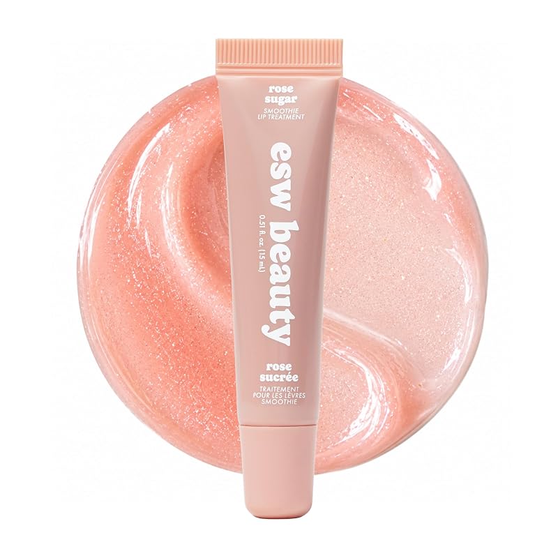 ESW Beauty Rose Sugar Gloss Labial com Brilho e Manteiga de Karité e Vitamina E
