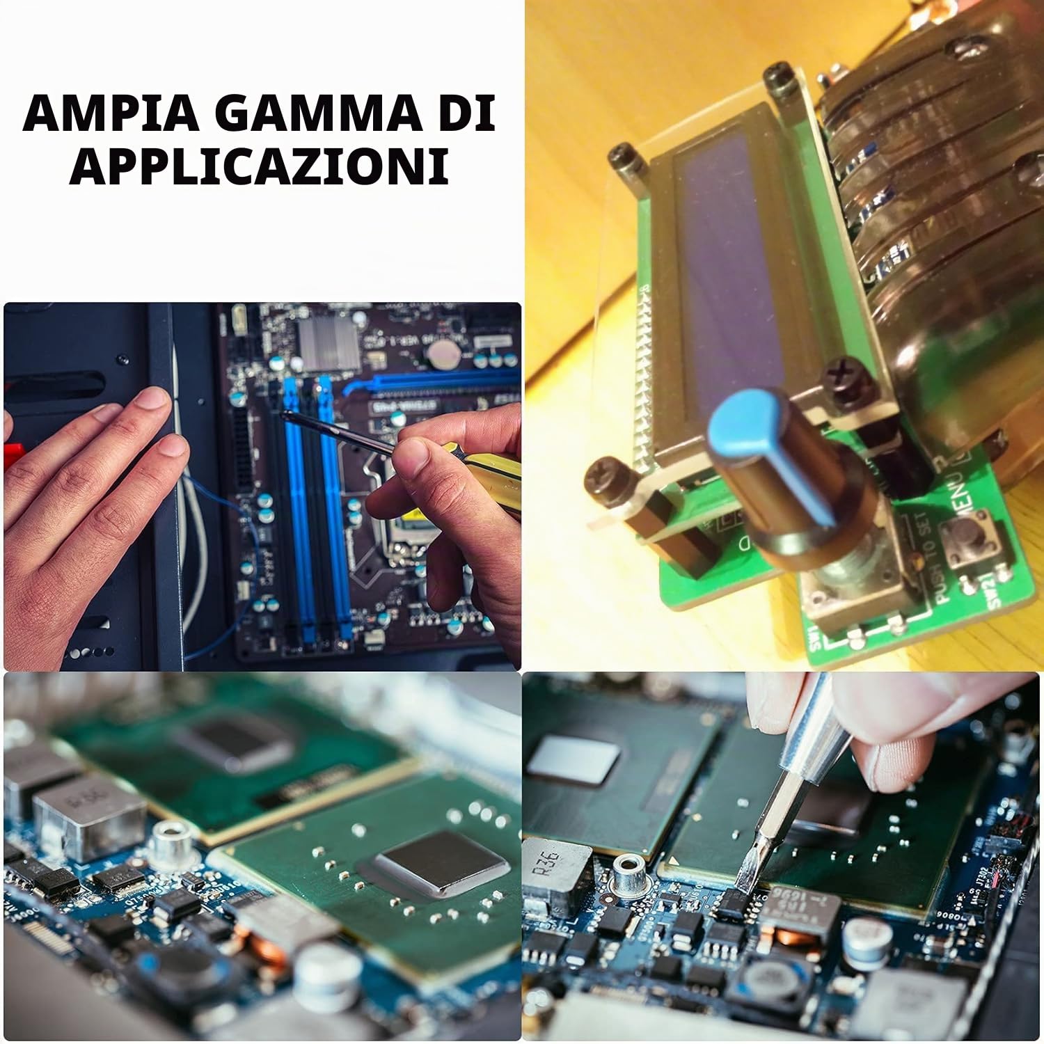 335 Pz M2.5 Distanziatori Esagonali in Nylon Nero, Hex Distanziatore Maschio Femmina in Nylon, Viti a Testa Croce Bulloni e Dadi Set, Vite e Dado e Rondelle Assortimento Kit per Scheda Madre PCB