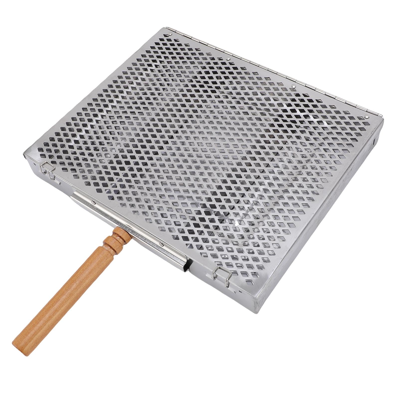 YUYTE BBQ Grillkorb aus Edelstahl mit Trennwänden, Abnehmbar, für Fisch
