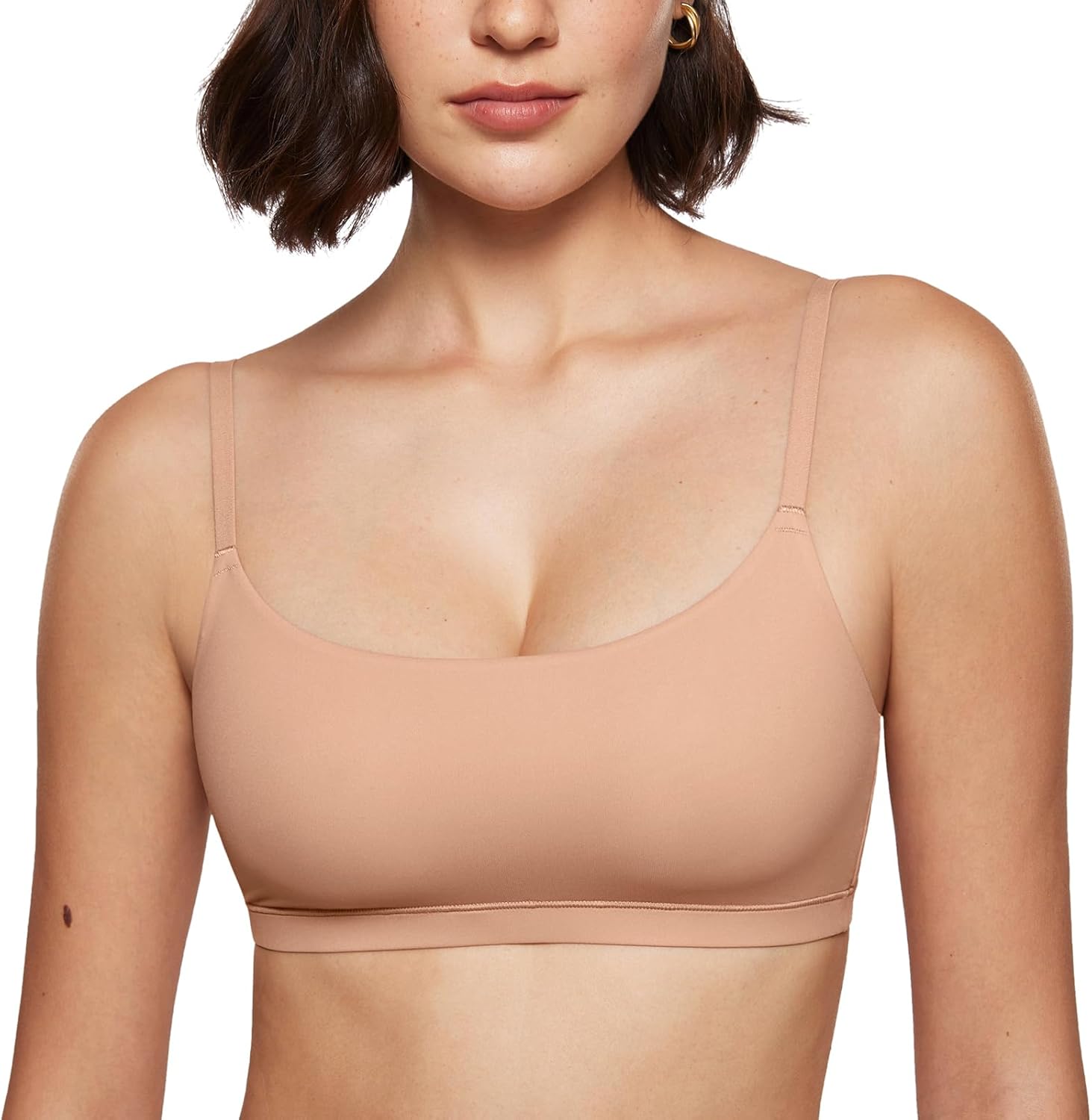 INLYRIC Women's Inbarely Bralettes Cami Bras No Underwire Wireless Seamless Unlined Comfort Sports Bra