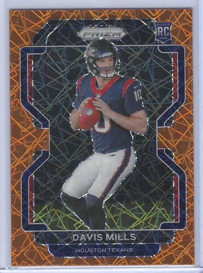 Davis Mills 2021 Panini Prizm Orange Lazer Prizm Rookie Rc #352 - Football Cards