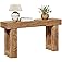 LITTLE TREE 63 Inches Long Console Table for Entryway, Sofa Table Behind Couch, Wooden Entry Table Foyer Hallway Table, Indus