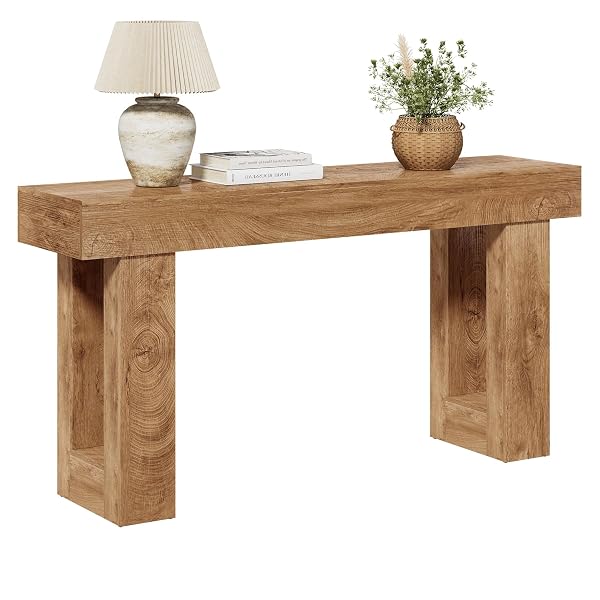 Rustic Oak Extra-Long Console Table