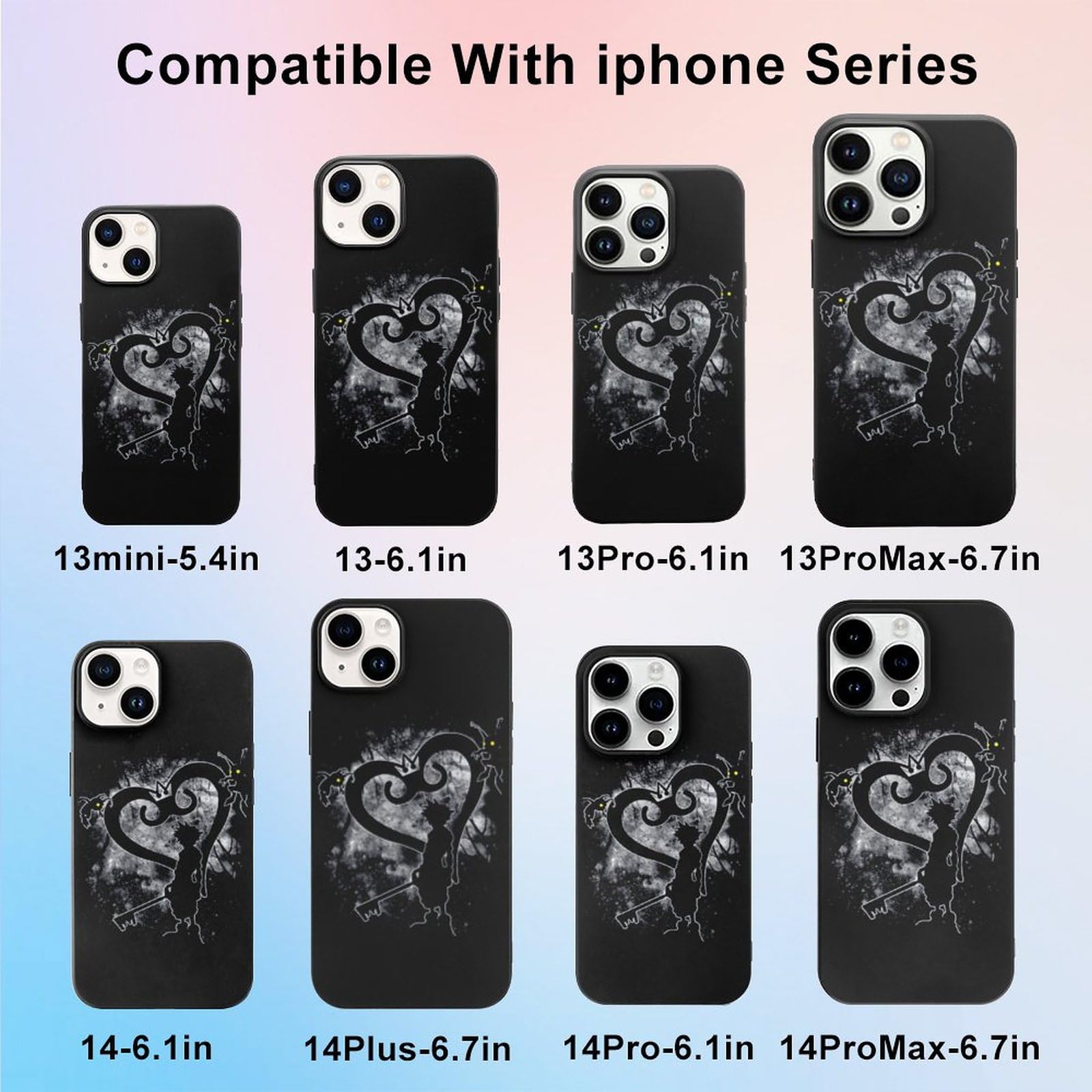 ロゴ入り黒いiPhone用ケース　11pro Amazon.co.jp: キングダムハーツ iPhone 11 Pro 用 ケース
